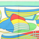 HERMES Carre 90 Scarf ""THALASSA"" Silk Green Auth 142398-3