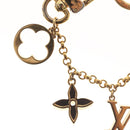 LOUIS VUITTON Fleur de Monogram Charm metal Gold Tone M65111 LV Auth 142400-3