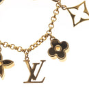 LOUIS VUITTON Fleur de Monogram Charm metal Gold Tone M65111 LV Auth 142400-4