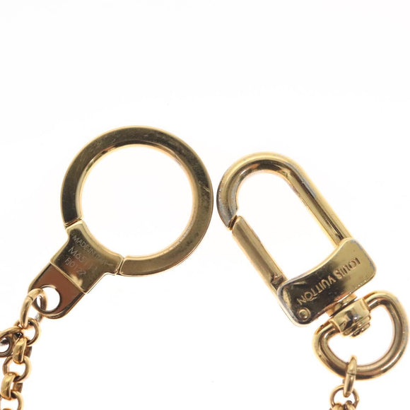 LOUIS VUITTON Fleur de Monogram Charm metal Gold Tone M65111 LV Auth 142400