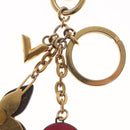 LOUIS VUITTON Monogram Blooming Flower Charm metal Gold M63084 LV Auth 142401-10