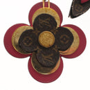 LOUIS VUITTON Monogram Blooming Flower Charm metal Gold M63084 LV Auth 142401-2