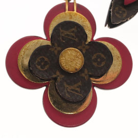 LOUIS VUITTON Monogram Blooming Flower Charm metal Gold M63084 LV Auth 142401 - 0