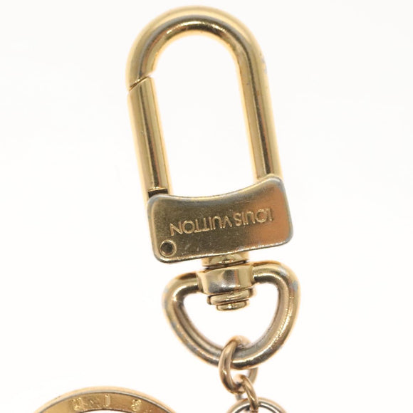 LOUIS VUITTON Monogram Blooming Flower Charm metal Gold M63084 LV Auth 142401