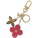 LOUIS VUITTON Monogram Blooming Flower Charm metal Gold M63084 LV Auth 142401-7
