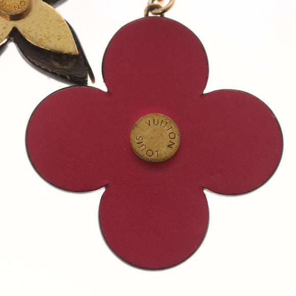 LOUIS VUITTON Monogram Blooming Flower Charm metal Gold M63084 LV Auth 142401