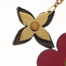LOUIS VUITTON Monogram Blooming Flower Charm metal Gold M63084 LV Auth 142401-9