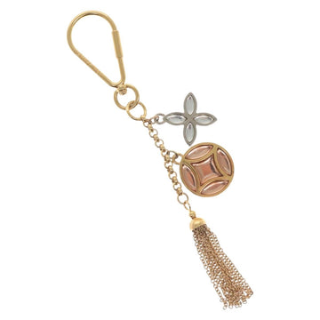 LOUIS VUITTON Porte Cles Ice Flower Charm metal Gold Tone M66780 LV Auth 142402V