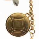 LOUIS VUITTON Porte Cles Ice Flower Charm metal Gold Tone M66780 LV Auth 142402V-9