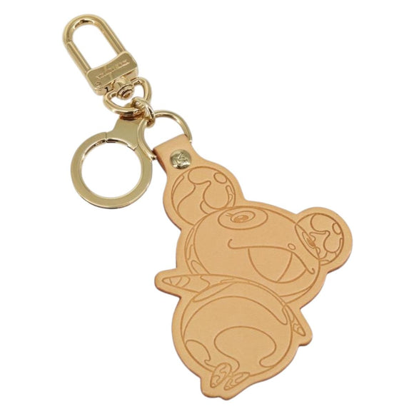 LOUIS VUITTON Takashi Murakami Porte Cles Panda Charm Beige M62637 Auth 142403V