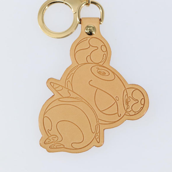 LOUIS VUITTON Takashi Murakami Porte Cles Panda Charm Beige M62637 Auth 142403V