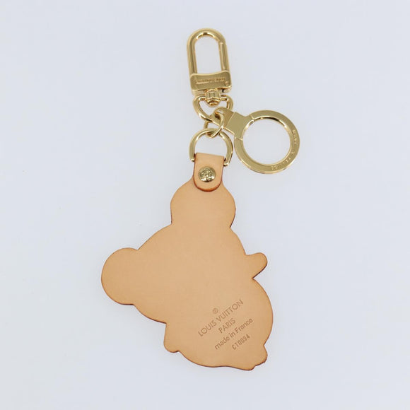 LOUIS VUITTON Takashi Murakami Porte Cles Panda Charm Beige M62637 Auth 142403V