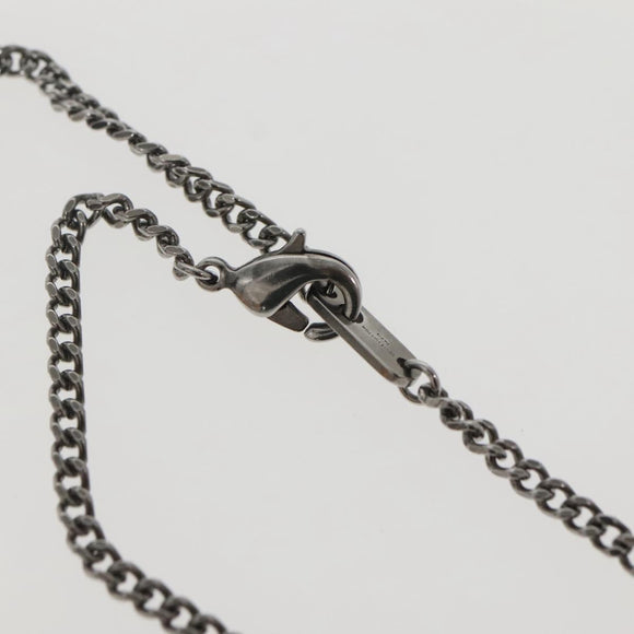 LOUIS VUITTON Collier LV Keepall Necklace metal Silver M00914 LV Auth 142404M