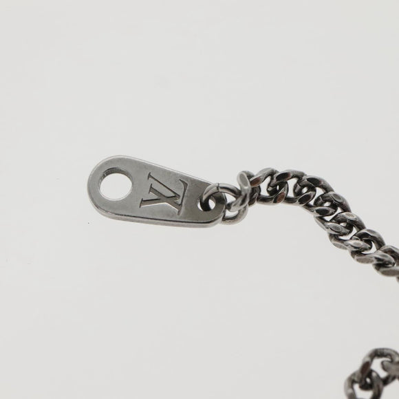 LOUIS VUITTON Collier LV Keepall Necklace metal Silver M00914 LV Auth 142404M