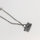 LOUIS VUITTON Collier LV Keepall Necklace metal Silver M00914 LV Auth 142404M-3