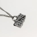 LOUIS VUITTON Collier LV Keepall Necklace metal Silver M00914 LV Auth 142404M-4