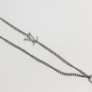 LOUIS VUITTON Collier LV Keepall Necklace metal Silver M00914 LV Auth 142404M-5