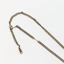 LOUIS VUITTON Collier Printed Initials LV Wood Necklace Gold MP2780 Auth 142405M-14