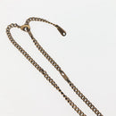 LOUIS VUITTON Collier Printed Initials LV Wood Necklace Gold MP2780 Auth 142405M-6