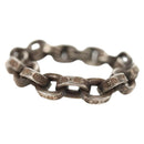 Chrome Hearts Paper Chain Ring Ag925 Silver Auth 142407M-4