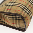 Burberrys Nova Check Shoulder Bag Canvas Beige Gold Auth 142412-9