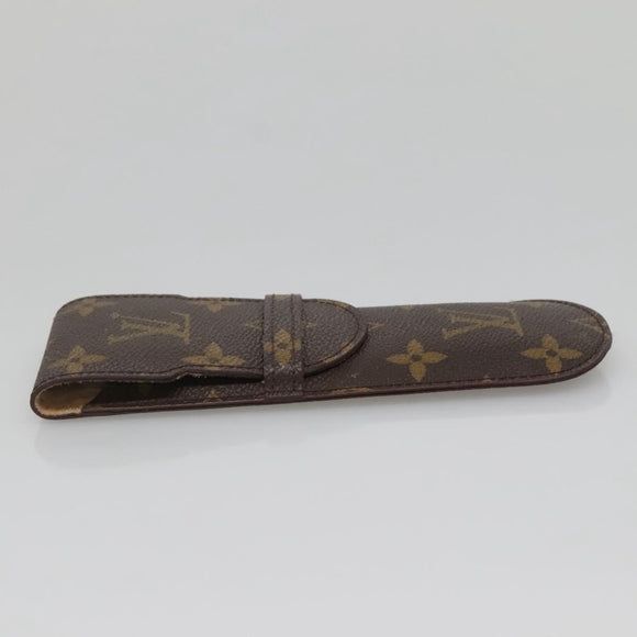LOUIS VUITTON Monogram Etui Stilo Pen Case M62990 LV Auth 142418