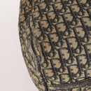 Christian Dior Trotter Canvas Boston Bag Navy Silver Auth 142424-16