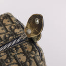 Christian Dior Trotter Canvas Boston Bag Navy Silver Auth 142424-10