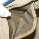 Christian Dior Trotter Canvas Boston Bag Navy Silver Auth 142424-12