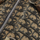 Christian Dior Trotter Canvas Boston Bag Navy Silver Auth 142424-7