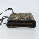 Christian Dior Trotter Canvas Hand Bag Navy Gold Auth 142435-4