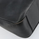 GUCCI Bamboo Hand Bag Leather Black Gold 001 1998 1638 Auth 142437-18