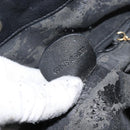 GUCCI Bamboo Hand Bag Leather Black Gold 001 1998 1638 Auth 142437-12