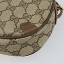 GUCCI GG Supreme Web Sherry Line Bag PVC Beige Gold 89 02 066 Auth 142438-15