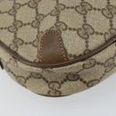 GUCCI GG Supreme Web Sherry Line Bag PVC Beige Gold 89 02 066 Auth 142438-16