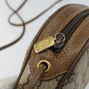 GUCCI GG Supreme Web Sherry Line Bag PVC Beige Gold 89 02 066 Auth 142438-10