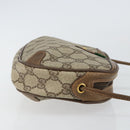 GUCCI GG Supreme Web Sherry Line Bag PVC Beige Gold 89 02 066 Auth 142438-3