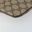 GUCCI GG Supreme Web Sherry Line Bag PVC Beige Gold 904 02 047 Auth 142439-14