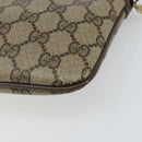 GUCCI GG Supreme Web Sherry Line Bag PVC Beige Gold 904 02 047 Auth 142439-15