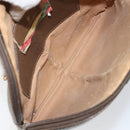 GUCCI GG Supreme Web Sherry Line Bag PVC Beige Gold 904 02 047 Auth 142439-11