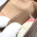 GUCCI GG Supreme Web Sherry Line Bag PVC Beige Gold 904 02 047 Auth 142439-12