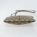 GUCCI GG Supreme Web Sherry Line Bag PVC Beige Gold 904 02 047 Auth 142439-5