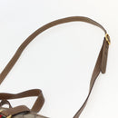 GUCCI GG Supreme Web Sherry Line Bag PVC 2way Beige Gold 41 02 039 Auth 142440-15