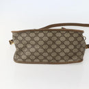 GUCCI GG Supreme Web Sherry Line Bag PVC 2way Beige Gold 41 02 039 Auth 142440-5