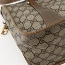 GUCCI GG Supreme Web Sherry Line Bag PVC 2way Beige Gold 41 02 039 Auth 142440-18