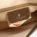 GUCCI GG Supreme Web Sherry Line Bag PVC 2way Beige Gold 41 02 039 Auth 142440-19