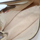 GUCCI GG Supreme Web Sherry Line Bag PVC 2way Beige Gold 41 02 039 Auth 142440-11