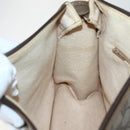 GUCCI GG Supreme Web Sherry Line Bag PVC 2way Beige Gold 41 02 039 Auth 142440-21