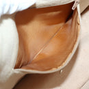 GUCCI GG Supreme Web Sherry Line Bag PVC 2way Beige Gold 41 02 039 Auth 142440-22