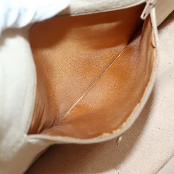 GUCCI GG Supreme Web Sherry Line Bag PVC 2way Beige Gold 41 02 039 Auth 142440